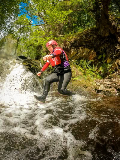 Gorge walking adrenalin