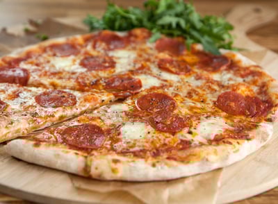Takeaway pizzas