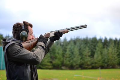 Clay pigeon shooting