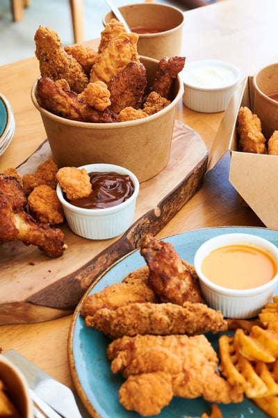 Takeaway chicken combo