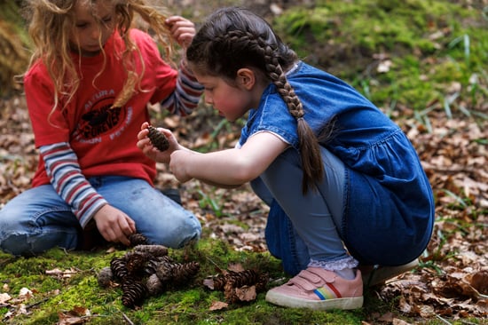 Children exploring nature