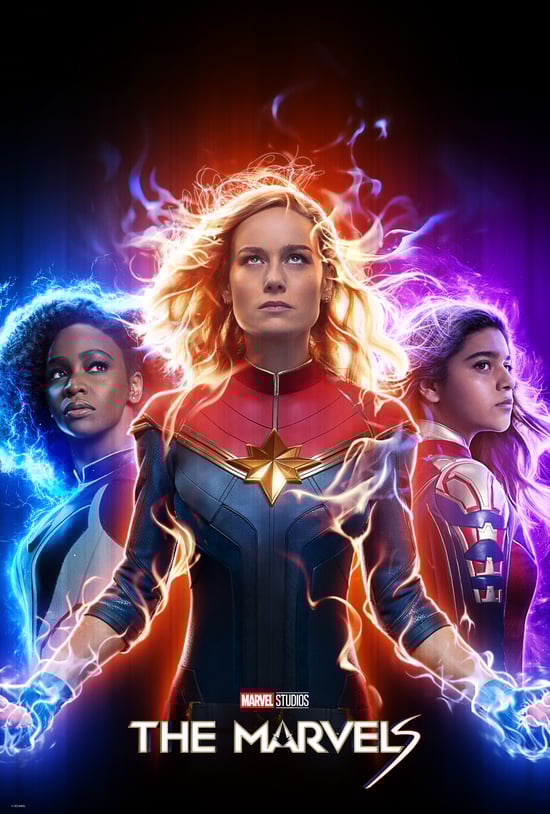 The Marvels film poster