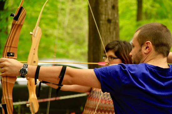 Archery activity at Forest Holidays