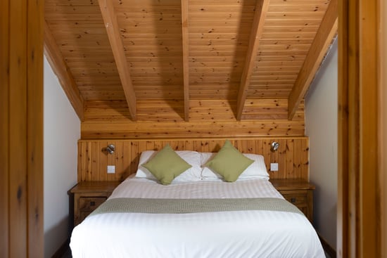 Golden Oak Treehouse bedroom area