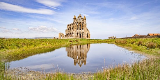 View of Whitby Abbey in North Yorkshire
