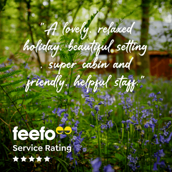 Feefo review - FOD - A lovely relaxed holiday, super cabin,  beautiful setting and friendly relaxed staff