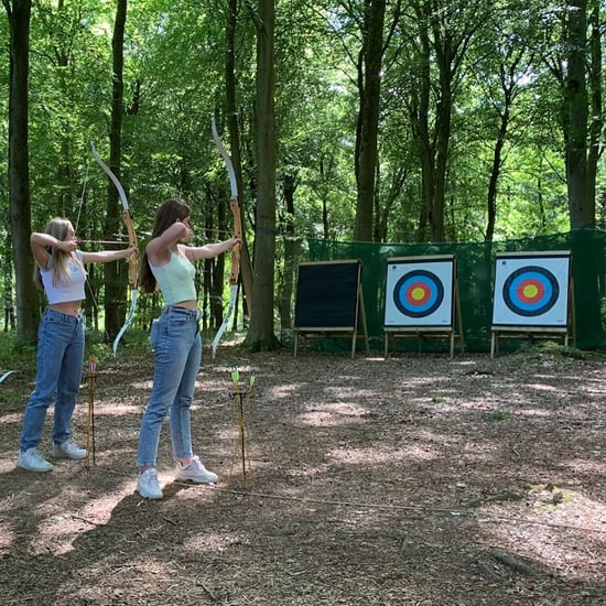 children playing archery on a archery holiday