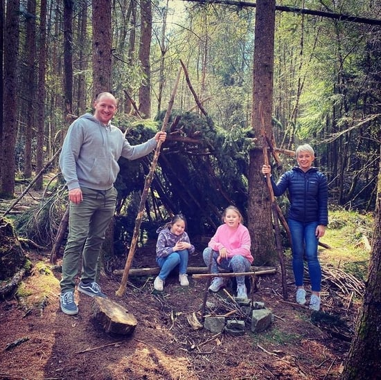 Family den building at Forest Holidays