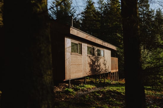 Unfurl cabin exterior at Forest Holidays