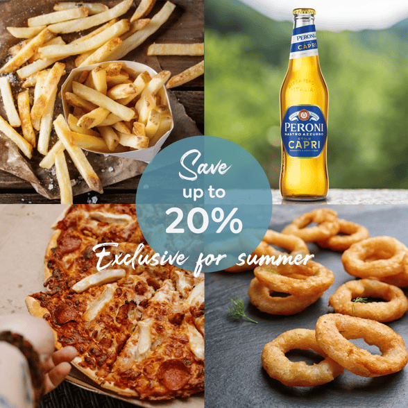 Pizza and Peroni offer