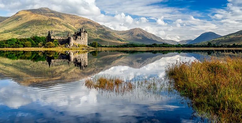 View of Loch Awe in Scotland