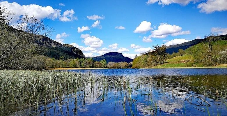 View of Loch Lubnaig in Scotland