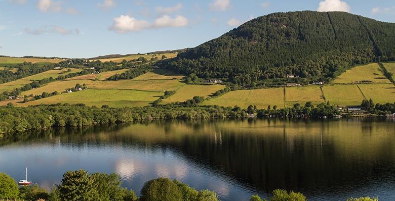 View of Loch Ness in Scotland