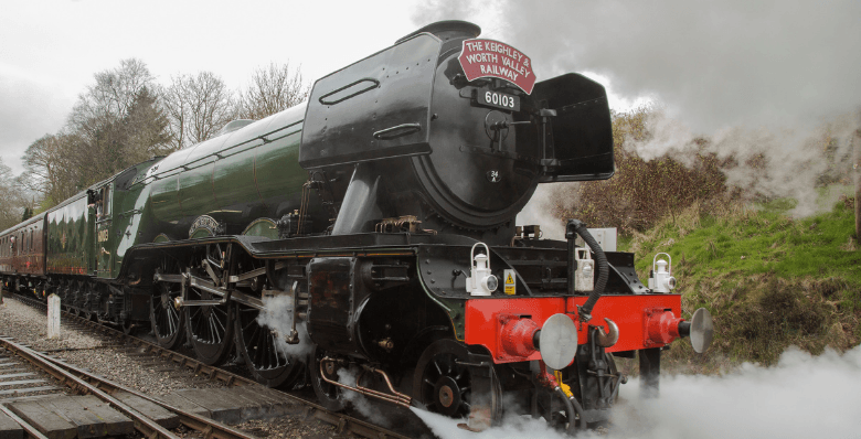 The Flying Scotsman steam train at National Railway Museum
