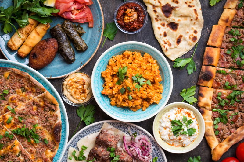 Turkish food platter