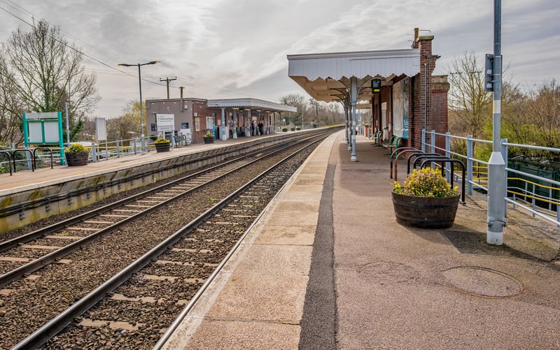 Hoveton and Wroxham railway station on the Bittern line, Norfolk