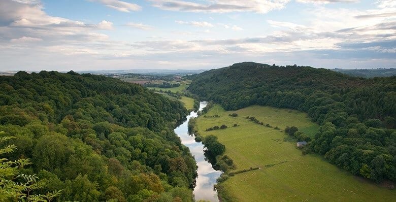 View of the River Wye in Gloucestershire