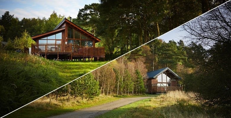 Log cabins at Cropton and Keldy Forest Holidays