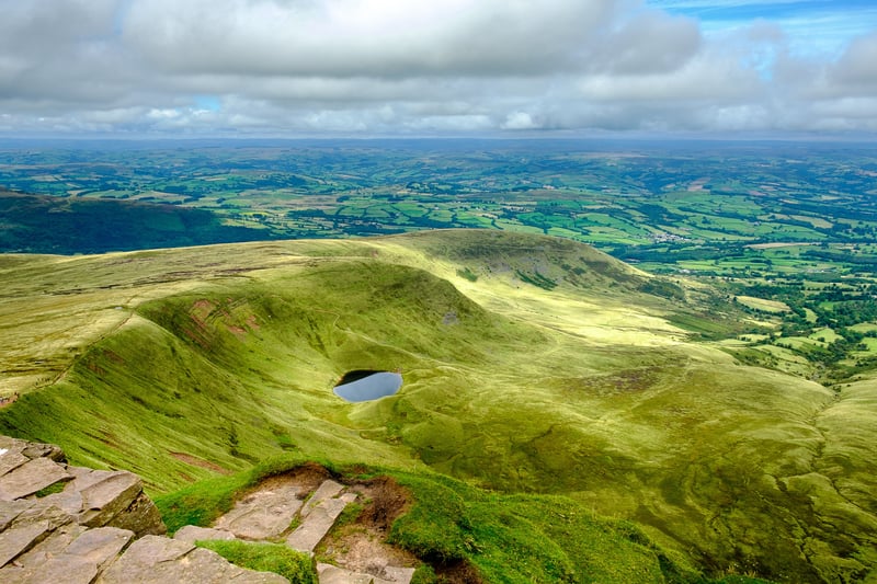 mountain in the Brecon Beacons, South Wales 