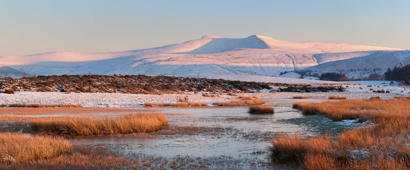 The Brecon Beacons in the winter 