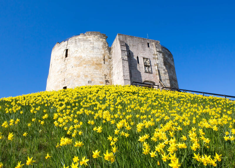 Clifford's Tower in York, Yorkshire