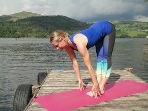 Ardha Uttansana half fold yoga pose