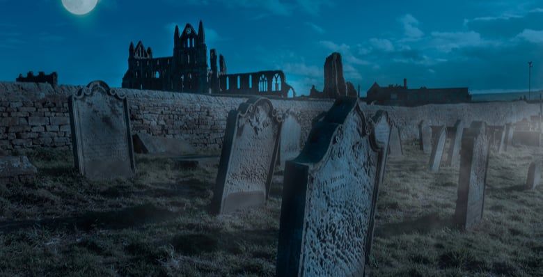 Whitby Abbey Yorkshire gothic cementary