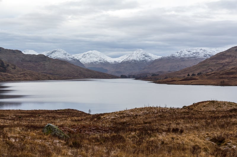 View of the Arrochar Alps. 