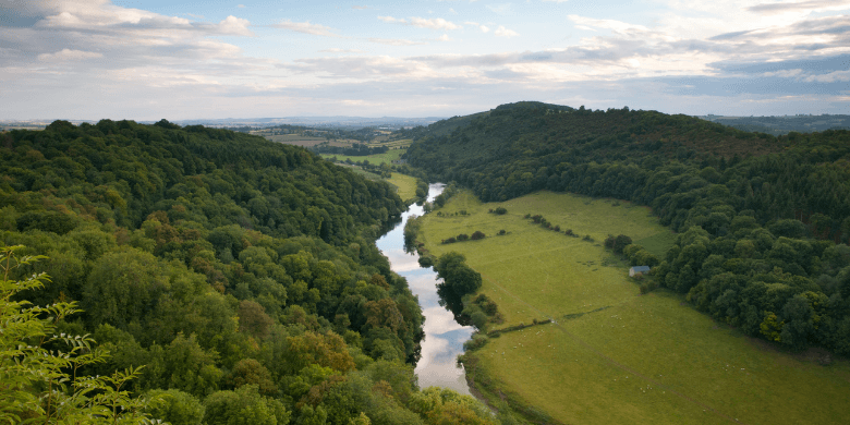 View of Symonds Yat, Gloucestershire