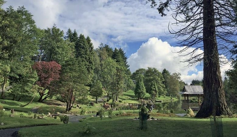 Japanese garden at Cowden Castle