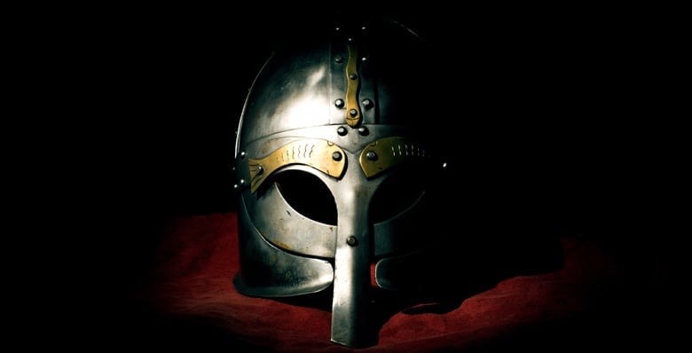 A Viking helmet 