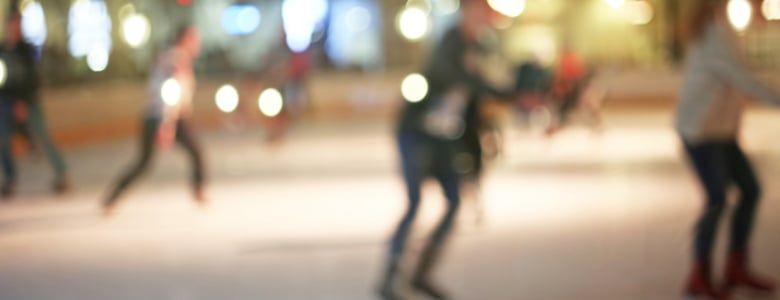 Out of focus ice skating image