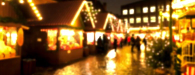 Out of focus christmas market image
