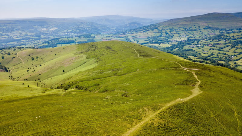 sugar loaf mountain in the Brecon Beacons, South Wales
