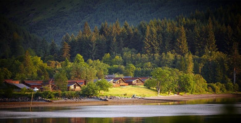 Lochside cabins at Forest Holidays