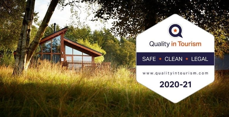 Quality in Tourism badge at Forest Holidays